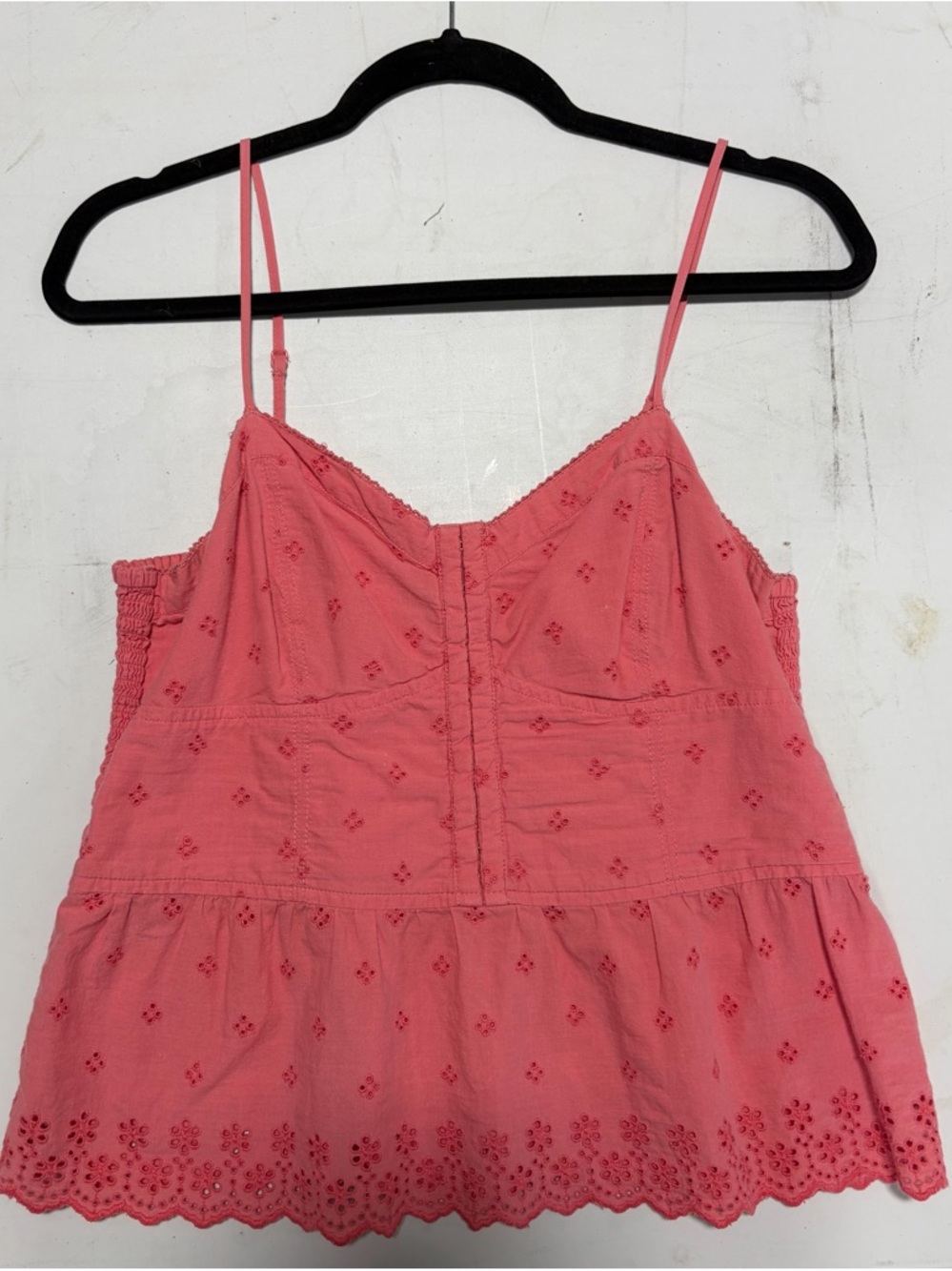 Pink Eyelet Spaghetti Strap Women’s Top